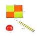 kowaku Soccer Corner Flag Soccer Agility Poles Adult Bright Colors Flag Training Equipment Football Field Corner Flag for Games, 3pcs Poles Red Base
