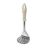 Schiacciapatate in Acciaio Inox 23,2×8,5 cm – Impugnatura Ergonomica, Antiruggine, Lava...