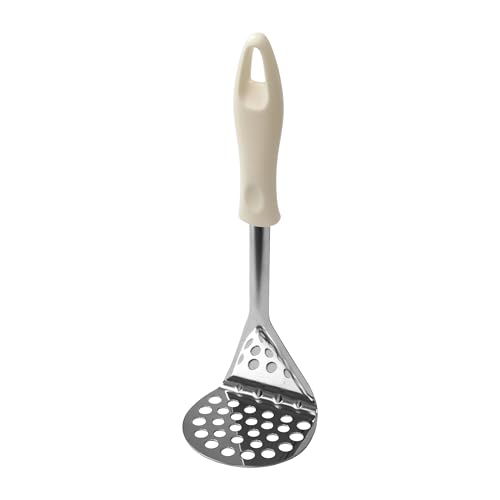 Schiacciapatate in Acciaio Inox 23,2×8,5 cm – Impugnatura Ergonomica, Antiruggine, Lavabile in Lavastoviglie – Per...