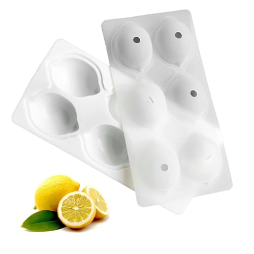 Euablfo Moule Citron en Silicone, Moule Citron Trompe l'oeil Fruit, 3D - En Silicone Rownies,...