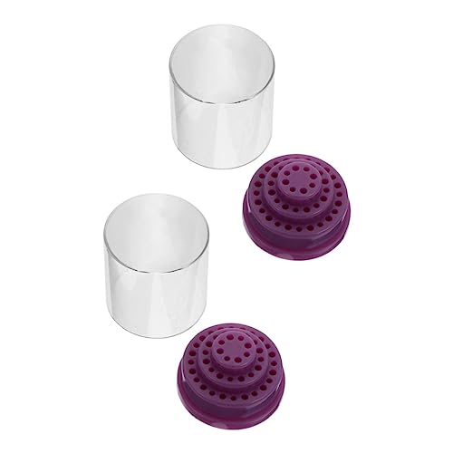 KESYOO 2個透明ドリルディスプレイホルダー デスクトップドリルスド 孔小