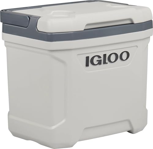 Image of Igloos Cooler Hard-Sided Ice Chest, Insulated Portable Cooler, Heavy-Duty, Leak-Resistant Lid, Lightweight Ergonomic Handle