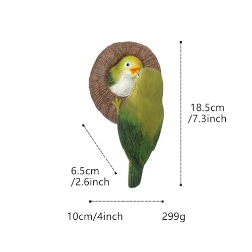 Figurines d'oiseaux en résine pour extérieur et décoration de terrasse ou patio - 3