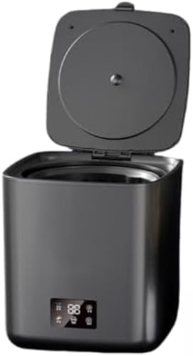 Arfobug 小型全自動折りたたみ洗濯機、家庭用洗濯乾燥機、寮用ミニ下着洗濯機、LEDタッチスクリーン付き、節水、時間節約、ホームオフィス旅行用 (【全自動モデル】10L/ブラック/インテリジェント全自動洗浄+4段階スピード調整+オゾン殺菌)