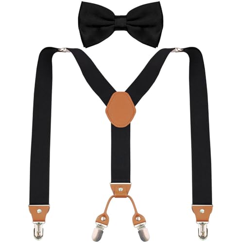 Tirantes anchos elásticos ajustables para hombre con clips de metal