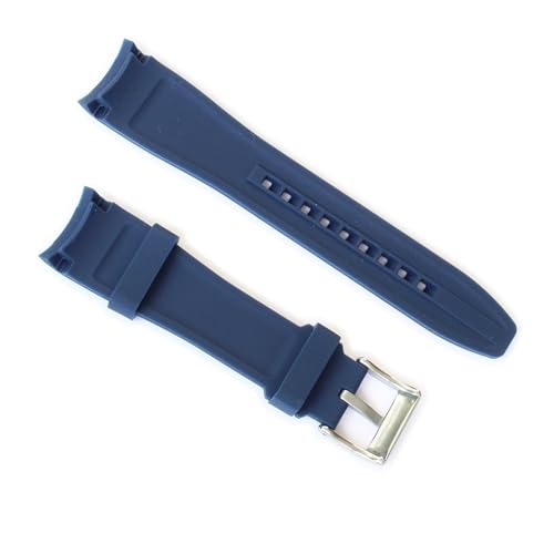 Image of WAMD Curved End Silicone Rubber Watch Straps - 18mm, 19mm, 20mm, 21mm, and 22mm Watch Straps for Watches.