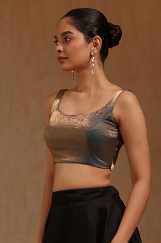 Image of Soch Women's Glass Tissue Sleeveless Blouse