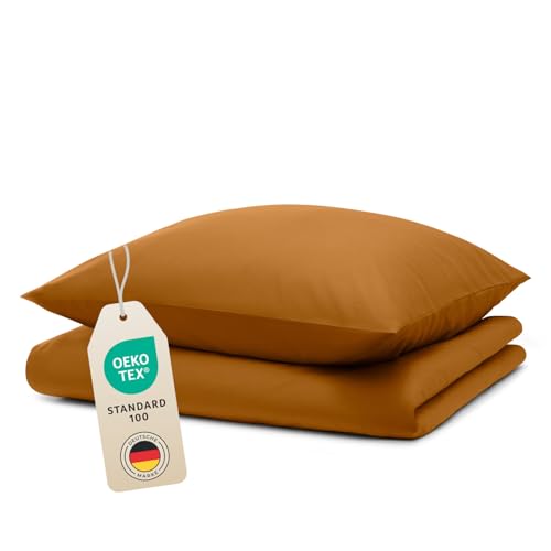 Blumtal Bettwäsche 135x200cm + 80x80cm Kopfkissenbezug - Oeko-TEX zert....