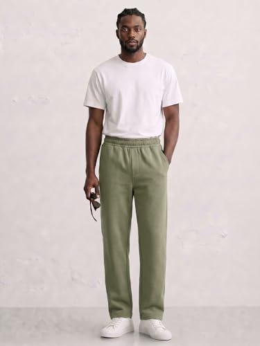 Image of WROGN Men's Cotton Blend Knit Joggers | Solid | Loose Fit