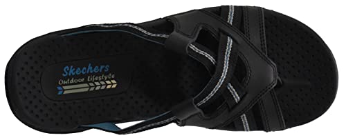 Skechers Skechers Women's Reggae-Soundstage Thong Sandal,Black,10 M US