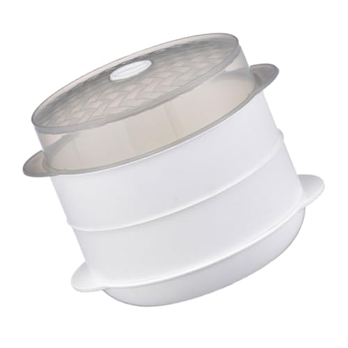 Zerodeko 1 Juego de microondas recipientes cocina microwave juego de ollas microondas de verduras olla de vapor dúo plato de vapor vaporera de cocina páginas