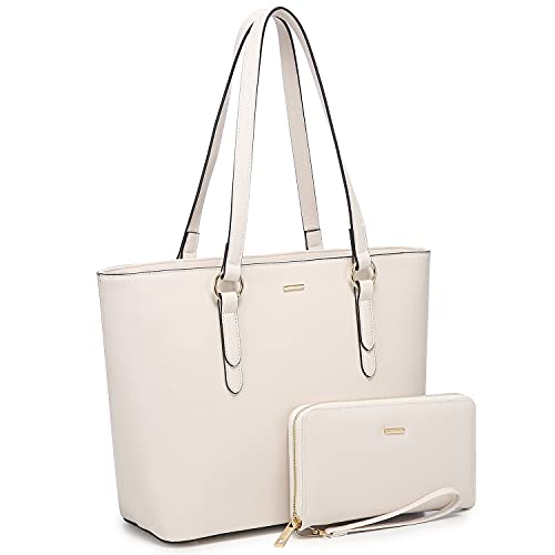 LOVEVOOK Purses and Wallet Set for Women, Work Tote Purse Shoulder Bag, Fashion Handbags with Matching Wallets Set 2 Pcs