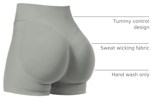 Image of VOYJOY Women Workout Impact Shorts 2.5 inch / 3.6 inch / 4.5 inch / 6 inch Scrunch Butt Booty | Tummy Control, High Waisted, Bike Short, Gentle Compression, for Women