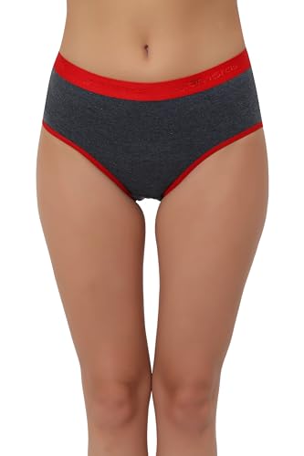 Image of GLAMORAS Women Cotton High Waist Full Coverage Broad Band Tummy Tucker Tummy Control Panty, Size L-3XL, Pack of 2 Panties