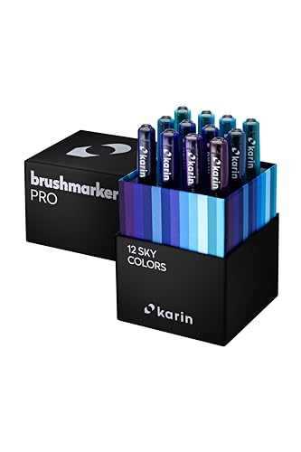 Karin Marqueur pinceau Pro Sky Colors feutre dessin calligraphie et aquarelle