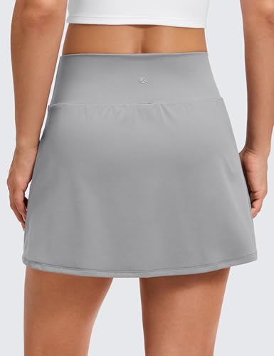Image of CRZ YOGA Butterluxe High Waisted Tennis Skirts | Built-in Shorts with Pockets, Extremely Soft, Casual, A Line, Stretchy, Mini, Skort for Women