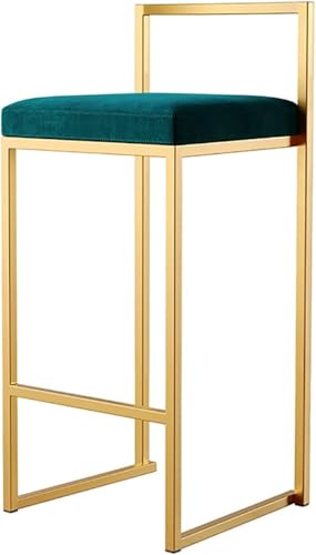 Chaises de bar en velours de 75 cm pour un comptoir de cuisine chaleureux