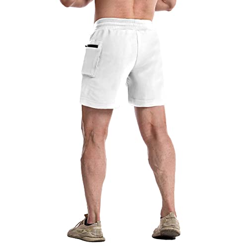 Men's 5 Inch Inseam Shorts Men Workout Shorts Gym Bodybuilding Short Shorts with Zipper Cargo Pockets2