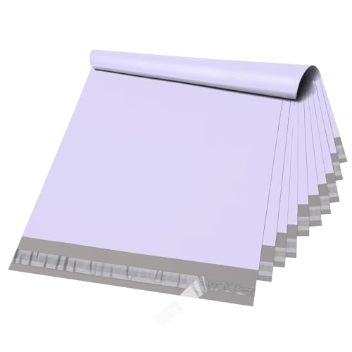 Image of Metronic Large Poly Mailers 14.5x19 50PC, Waterproof Shipping Bags for Clothing, Tear-resistant Mailers Poly Bags for Small Business Suppliers, Strong Ahensive Self Seal Mailing Bags in Lilac Purple