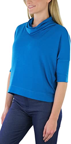 Image of ToBeInStyle Women's Classic Knit Fold Over Turtleneck Pullover