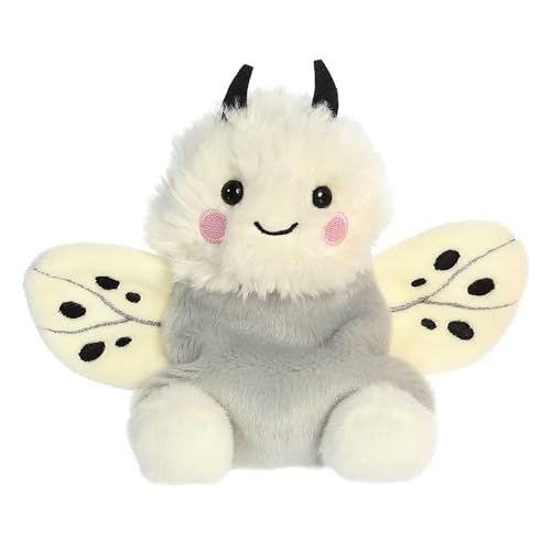 Image of Aurora® Adorable Palm Pals™ Astra Moth™ Stuffed Animal - Fun Collectible Plush for Kids and Adult Collectors - Perfect for Decorating Rooms and Birthday Gifts - White 5.5 Inches