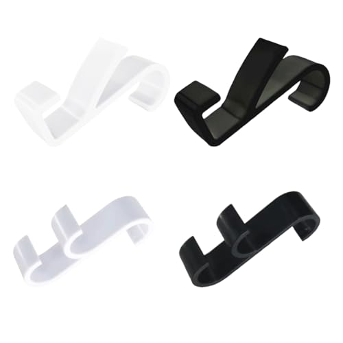 WUFKOP 4 Pièces Crochet Sèche Serviette, Crochet Seche Serviette pour Radiateurs Plastique Blanc, Accroche Serviette Salle de Bain, Patères Radiateur de Salle de Bain