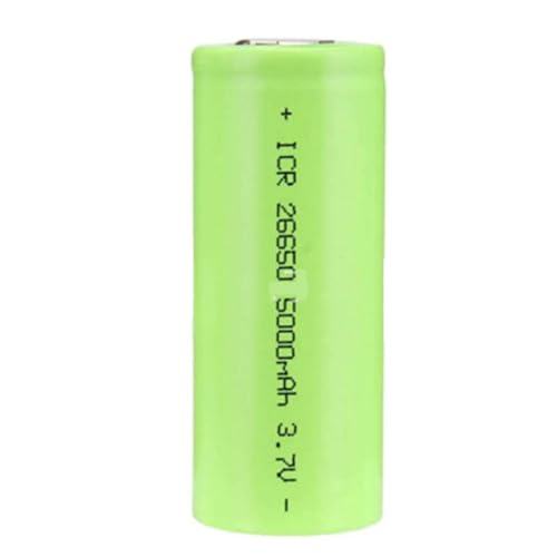 ZWDCVFGK 26650 batería de Litio 5000mah T6 Linterna Ligera Fuerte batería Recargable de 3,7 V batería de Jukebox,Verde