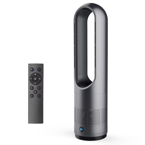 Ventilador De Torre Caliente Y Frío Con Mando A Distancia, Ventilador Doméstico Sin Aspas, Ventilador Calefactor De 1400 W, 8 Velocidades, Temporizador De 8 Horas, Oscilación De 80°, Para Interi gray Ventilador De Torre Caliente Y Frío Con Mando A Distancia, Ventilador Doméstico Sin Aspas, Ventilador Calefactor De 1400 W, 8 Velocidades, Temporizador De 8 Horas, Oscilación De 80°, Para Interi gray