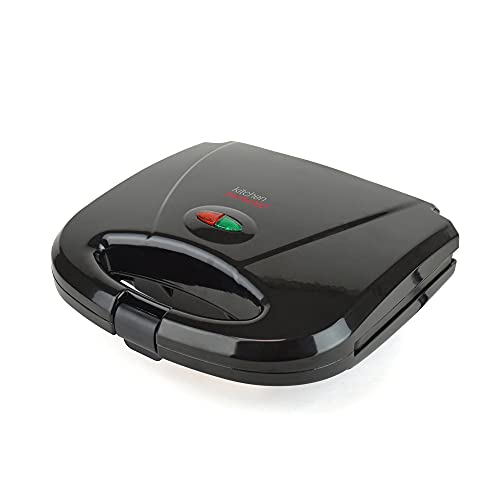 KitchenPerfected 2 Slice Sandwich & Omelette Maker - Non-Stick - Portable - E2605BK - Black