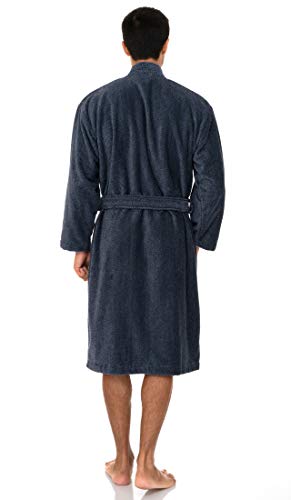 TowelSelections Men's Kimono Robe, Soft Cotton Luxury Bathrobe Made in Portugal2