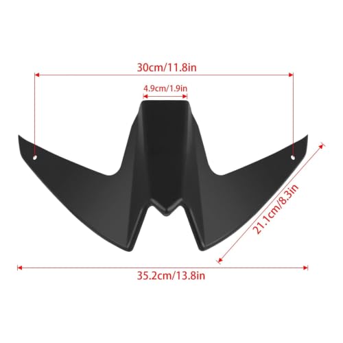 Spoiler aileron TMAX 560 en ABS aspect fibre de carbone pour Tech Max - 3