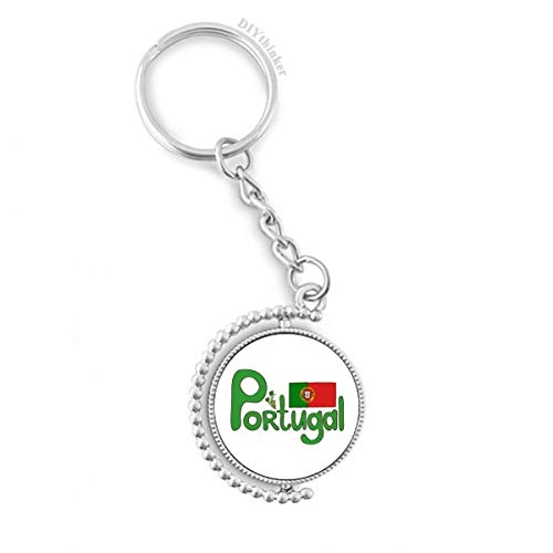 Porte-clés Portugal cadeau souvenir idéal avec motif drapeau national vert