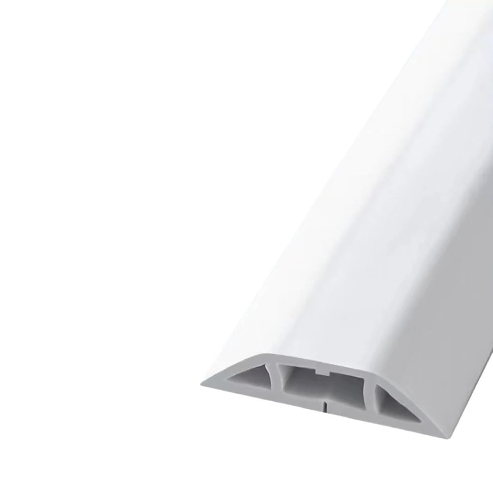 Pasacables Suelo,Canaleta Cables Suelo Cubierta for cables de piso de 3 metros Protector de cables de piso Cubiertas for cables 3 canales for cables Canaletas de cableado de piso blando de PVC Protect