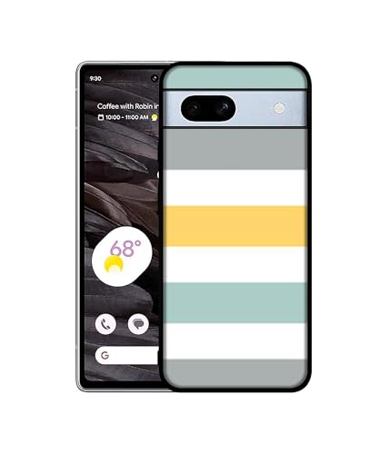 Image of Line Texture Design Premium 2D Printed Metal Back Case Cover for Google Pixel 7A 5G
