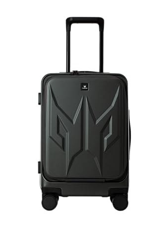 Image of Acer Predator Street-Style Carry-on 20-Inch Carry-On Luggage Laptop Bag | Silent Dual-Row Wheels | Front-Opening Design | Laptop and Tablet Compartment | TSA Approved Lock | Matte Gray