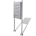 Produktbild vidaXL Edelstahl Postkasten Standbriefkasten 5 Fächer Letterbox Briefkasten