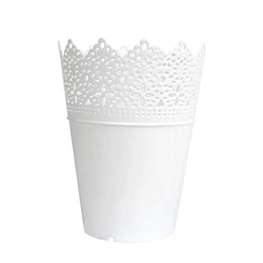 CAOLATOR Jarrón de Plástico Multifunción Planta Lace Flor Jarrón Titular de la Pluma para el Organizador de la Hogar Decoración