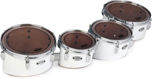 Yamaha MQLS-8023 6300 Series Power-Lite Marching Toms - Small Quad, White Wrap