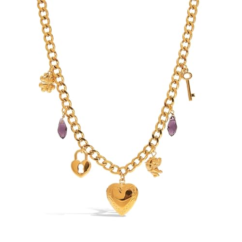 Collier cœur avec boîte photo, le cadeau bijou tendance idéal