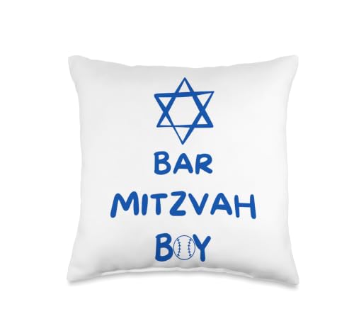 BAR Mitzvah Boy Throw Pillow Alternative Style