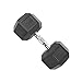 CAP Barbell Coated Hex Dumbbell with Contoured Chrome Handle, Single, 60 Pounds