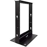 NavePoint 13U 2 Post Open Frame Server Rack for 19 Inch Equipment, AV, Networking, Data & IT Devices, 2-Post Rack 13U 661lbs Weight Capacity, Black