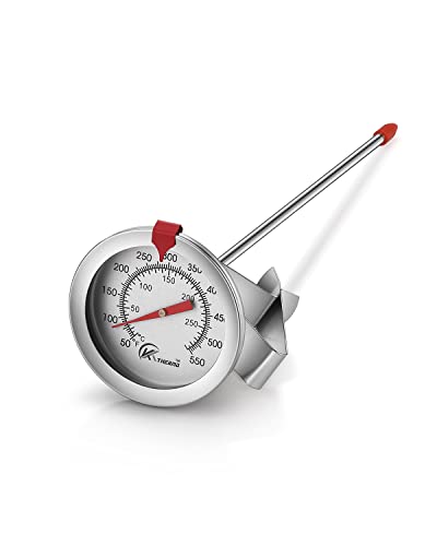 Comparison: Best Thermometer For Deep Frying 10 KT THERMO Candy/Deep Fry Thermometer with Instant Read,Oil Thermometer,8" Stainless Steel Stem Meat Cooking Thermometer,Best for Turkey,BBQ,Grill