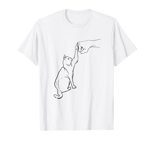 Funny Cat Best Friend Fist Bump Tee