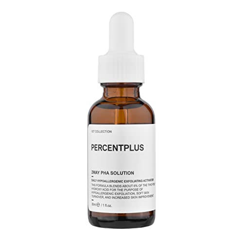 Percentplus - 2Way Pha Solution - Serum– Gluconolactone, Lactobionic Acid - Hypoallergenic Daily Peeling Care & Skin Turn Over Boost - Gently Improves Irregular And Rough Skin Texture - Formation Of Humectant Moisturizing Layer, 1 Oz #TOP1
