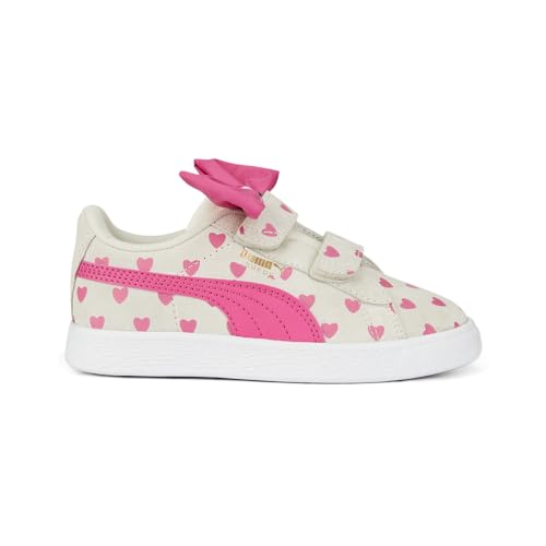 PUMA Kids Girls Suede Classic Re-Bow Slip On Sneakers Shoes Casual - White - Size 3 M