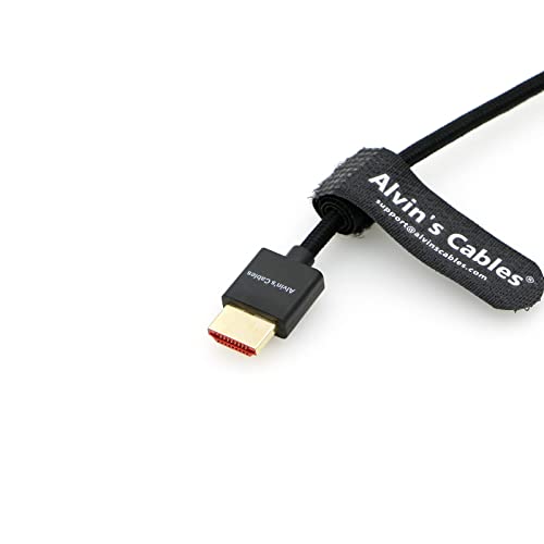 Alvin's Cables 8K 2.1 Full HDMI Cable en Espiral Trenzado para Atomos Ninja-V 4K-60P Grabación de Z-CAM para Canon-C70, para Sony A7S3| A9| A74 - imagen 3