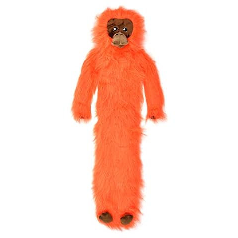 Habigail Extra Long Hot Water Bottle 2 Litre Super Soft Fun Novelty Plush Cover Gorgeous Natural Rubber Longer Heat and BPA Free 72cm Perfect for Pain Relief on Aches or Injuries (Orangutan) Cover