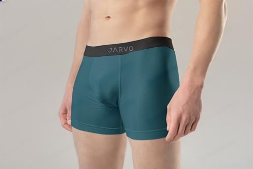 Image of JARVO Men's Nylon Regular Fit Solid Antibacterial Trunks (Pack of 3)