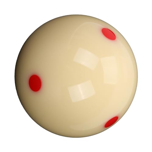 LUCKDANO Billiard Blan Che 5.72cm Resin Billiard Training Ball with Red Dot Spot for Skill Improvement – Durable Practice Pool Ball for All Ages